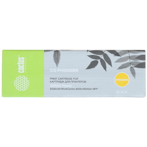 Купить Картридж лазерный Cactus CS-PH6500BK черный, с чипом  7974064. Характеристики, отзывы и цены в Донецке