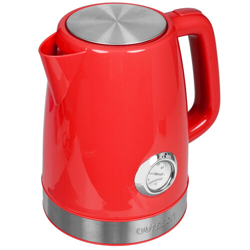 Купить Электрочайник Oursson KE1716P/RD красный  9081577. Характеристики, отзывы и цены в Донецке