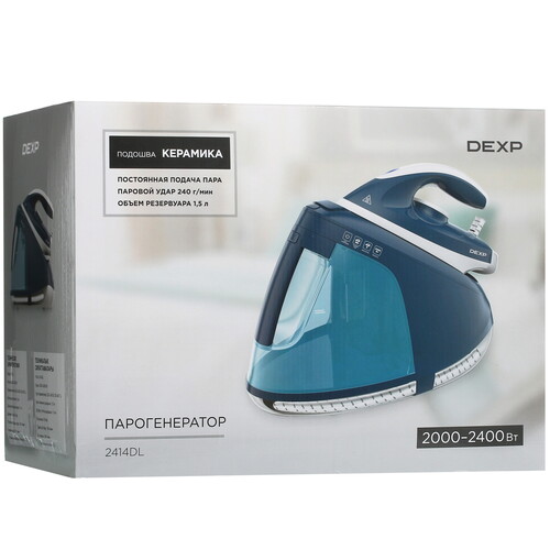 Купить Парогенератор DEXP 2414DL синий  5412351. Характеристики, отзывы и цены в Донецке