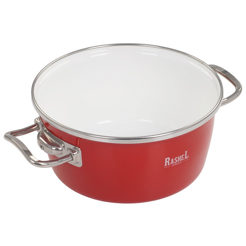Купить Кастрюля Rashel Grand R1018 2.1 л 18 см красный  9320977. Характеристики, отзывы и цены в Донецке