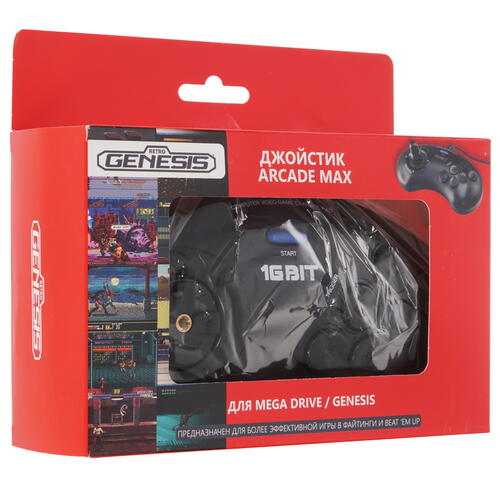 Купить Геймпад проводной Retro Genesis Arcade Max черный  5076012. Характеристики, отзывы и цены в Донецке