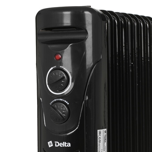Купить Масляный обогреватель DELTA D10-9 черный  9297594. Характеристики, отзывы и цены в Донецке