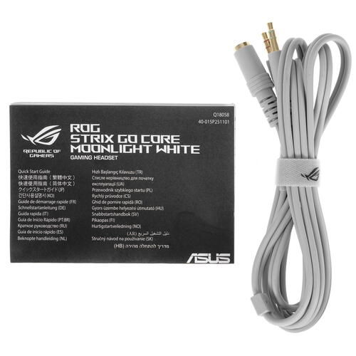 Купить Проводные наушники ASUS Strix Go Core ML белый 2022  5363196. Характеристики, отзывы и цены в Донецке