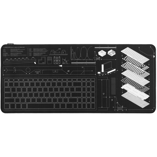 Купить Коврик DEXP Keyboard Project (XL) серый  9090473. Характеристики, отзывы и цены в Донецке