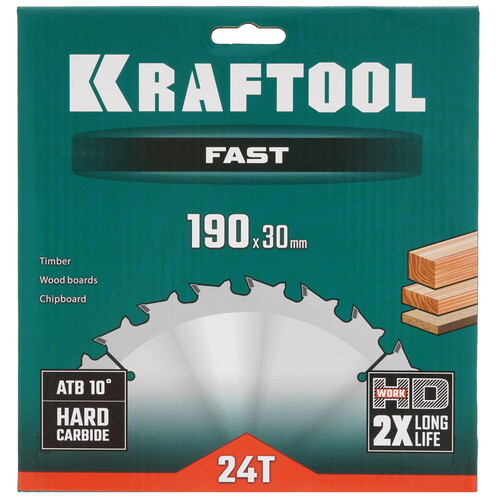 Купить Диск пильный KRAFTOOL 36950-190-30  9107964. Характеристики, отзывы и цены в Донецке