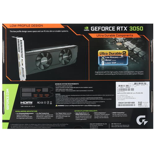 Купить Видеокарта GIGABYTE GeForce RTX 3050 OC Low Profile  5449197. Характеристики, отзывы и цены в Донецке