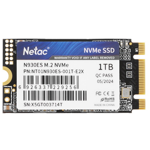 Купить 1000 ГБ M.2 NVMe накопитель Netac N930ES [NT01N930ES-001T-E2X]  9926533. Характеристики, отзывы и цены в Донецке