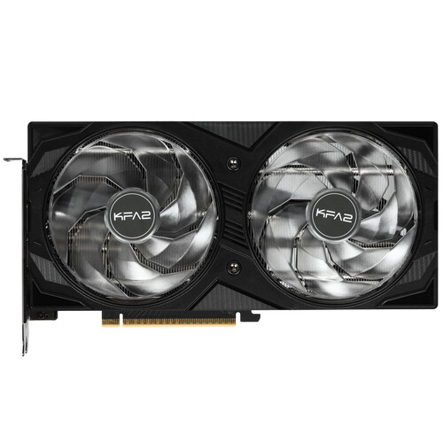 Купить Видеокарта KFA2 GeForce RTX 5060 ROCK(X) OC 2FAN RGB Black [56NSN8MDDAEK]  5629289. Характеристики, отзывы и цены в Донецке