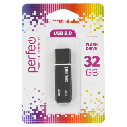 Купить Память USB Flash 32 ГБ Perfeo C01G2 [PF-C01G2B032]  9209281. Характеристики, отзывы и цены в Донецке