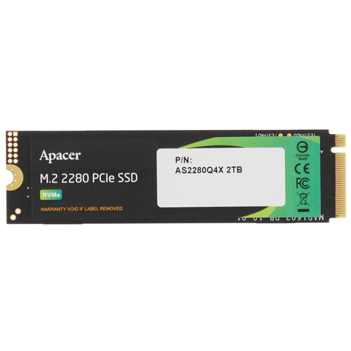 Купить 2000 ГБ M.2 NVMe накопитель Apacer AS2280Q4X  5605714. Характеристики, отзывы и цены в Донецке
