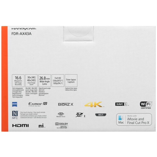 Купить Видеокамера Sony FDR-AX43A  5478605. Характеристики, отзывы и цены в Донецке