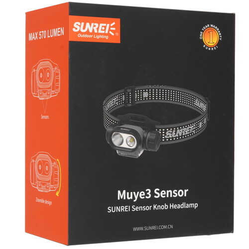 Купить Фонарь Sunree MUYE3 Sensor Black  9135614. Характеристики, отзывы и цены в Донецке