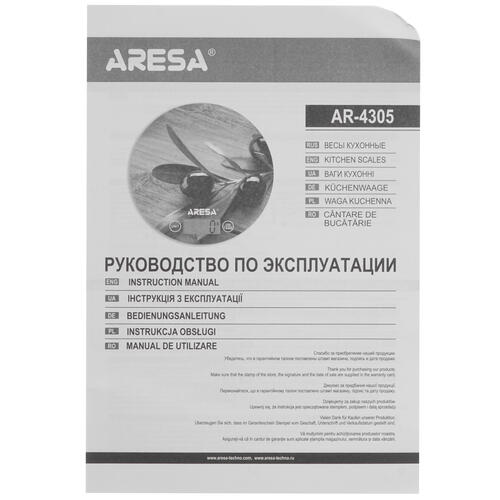 Купить Кухонные весы ARESA AR-4305 разноцветный  8146602. Характеристики, отзывы и цены в Донецке
