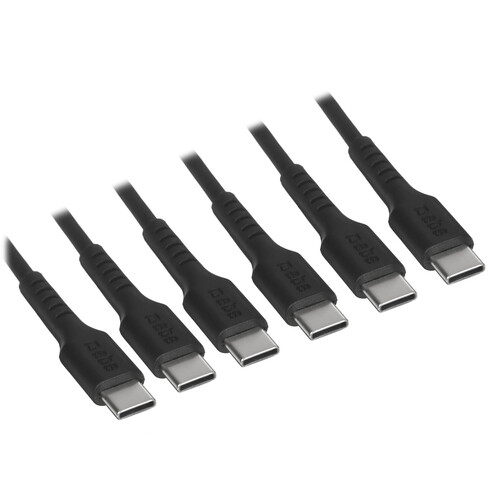 Купить Кабель круглый SBS USB Type-C - USB Type-C черный 2 м  5471879. Характеристики, отзывы и цены в Донецке