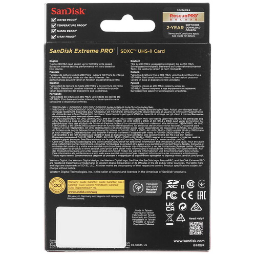 Купить Карта памяти SanDisk Extreme Pro SDXC 512 ГБ [SDSDXEP-512G-GN4IN]  5470865. Характеристики, отзывы и цены в Донецке