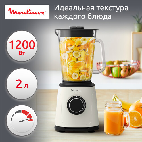 Купить Блендер стационарный Moulinex LM771AF0 белый  9228033. Характеристики, отзывы и цены в Донецке