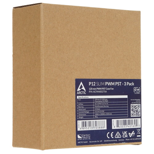 Купить Комплект вентиляторов Arctic Cooling P12 SLIM PWM PST  5416798. Характеристики, отзывы и цены в Донецке