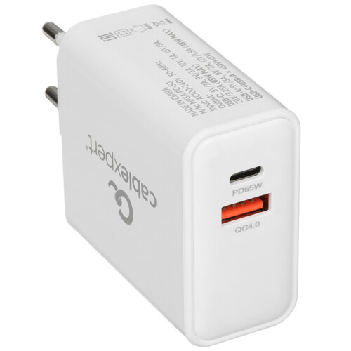 Купить Сетевое зарядное устройство Cablexpert MP3A-PC-50 белый  9064750. Характеристики, отзывы и цены в Донецке