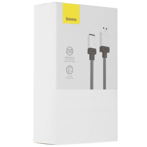 Купить Кабель круглый Baseus Lightning 8-pin - USB 2.0 Type-A черный 2 м  9167161. Характеристики, отзывы и цены в Донецке