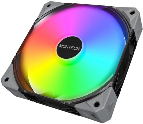 Купить Вентилятор Montech E28 ARGB [E28 ARGB (B)] черный  5633059. Характеристики, отзывы и цены в Донецке