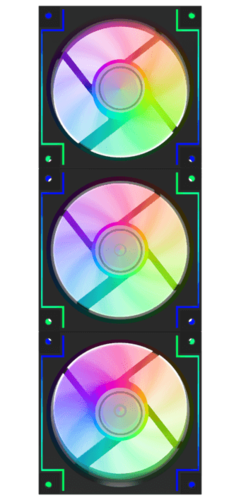 Купить Комплект вентиляторов GameMax RD300 BK [RD300BK]  9140446. Характеристики, отзывы и цены в Донецке