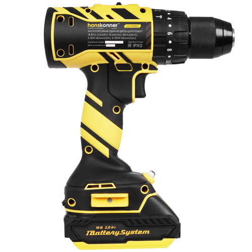 Купить Дрель-шуруповерт Hanskonner HCD1865I 1BatterySystem 18V  9127192. Характеристики, отзывы и цены в Донецке