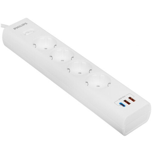 Купить Сетевой фильтр Philips CHP4346 белый  9158519. Характеристики, отзывы и цены в Донецке