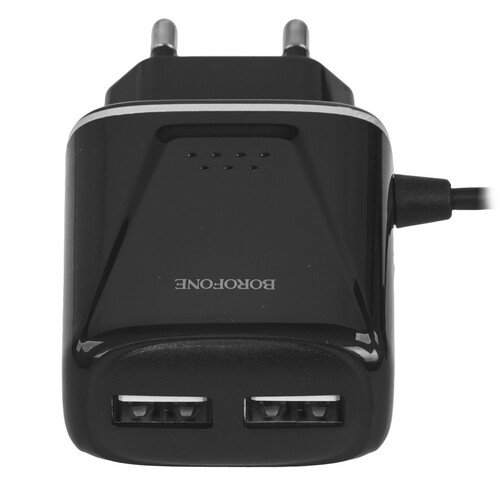 Купить Сетевое зарядное устройство Borofone BA50A Beneficence черный  9244355. Характеристики, отзывы и цены в Донецке