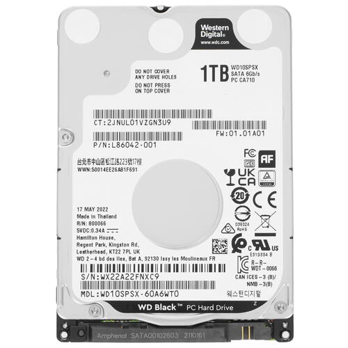 Купить 1 ТБ Жесткий диск WD Black [WD10SPSX]  5064767. Характеристики, отзывы и цены в Донецке