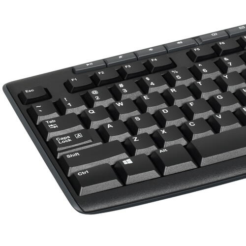 Купить Клавиатура+мышь беспроводная Logitech MK270 черный, английская раскладка  5408495. Характеристики, отзывы и цены в Донецке