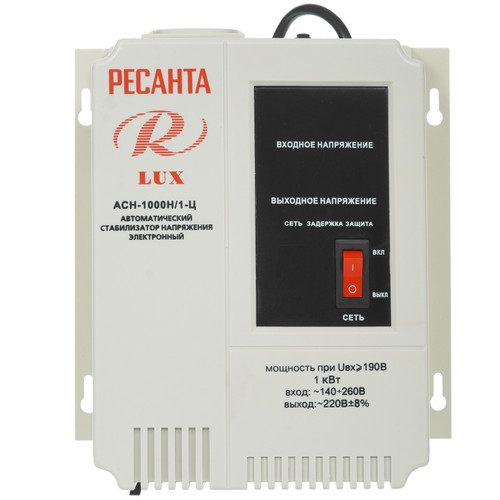 Купить Стабилизатор напряжения Ресанта АСН-1000Н/1-Ц Lux  7901463. Характеристики, отзывы и цены в Донецке
