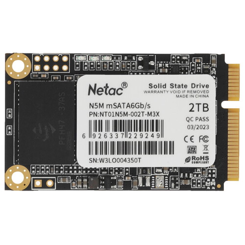 Купить 2048 ГБ MSATA накопитель Netac N5M  9904055. Характеристики, отзывы и цены в Донецке