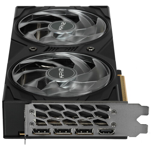 Купить Видеокарта KFA2 GeForce RTX 5060 ROCK(X) OC 2FAN RGB Black [56NSN8MDDAEK]  5629289. Характеристики, отзывы и цены в Донецке