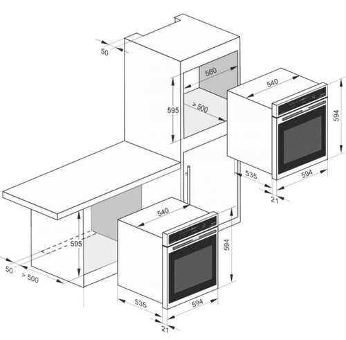 Купить Электрический духовой шкаф Kaiser EH 6355 Em Sil серый  9229073. Характеристики, отзывы и цены в Донецке