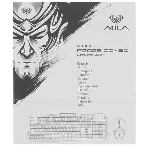 Купить Клавиатура+мышь  проводная  AULA F2023 COMBO серый  9096838. Характеристики, отзывы и цены в Донецке