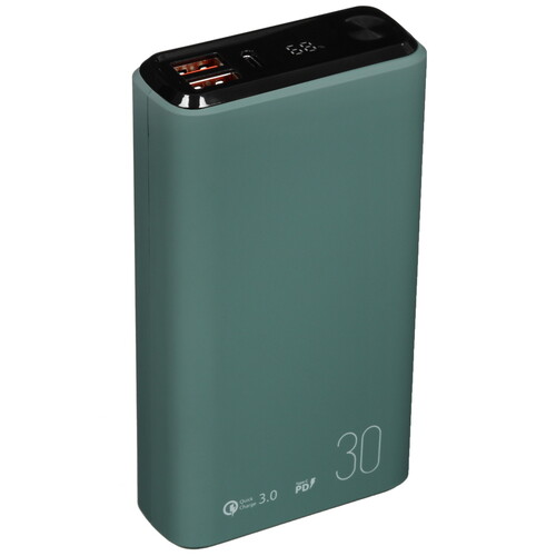 Купить Портативный аккумулятор Olmio QS-30 серый  5466479. Характеристики, отзывы и цены в Донецке