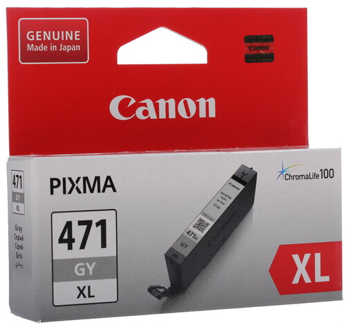 Купить Картридж Canon CLI-471GY XL серый  1040140. Характеристики, отзывы и цены в Донецке