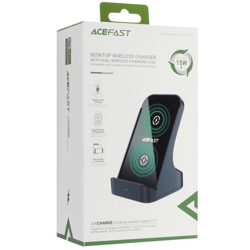Купить Беспроводное зарядное устройство ACEFAST E14 черный  5440193. Характеристики, отзывы и цены в Донецке