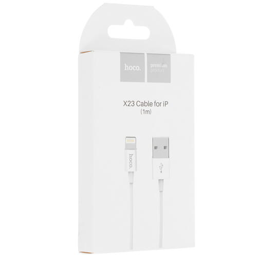 Купить Кабель круглый Hoco Lightning 8-pin - USB 2.0 Type-A белый 1 м  5452391. Характеристики, отзывы и цены в Донецке