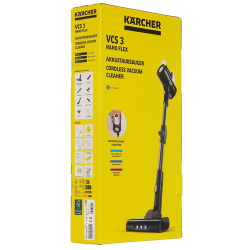 Купить Вертикальный пылесос  Karcher VCS 3 Nano Flex  белый  9415579. Характеристики, отзывы и цены в Донецке