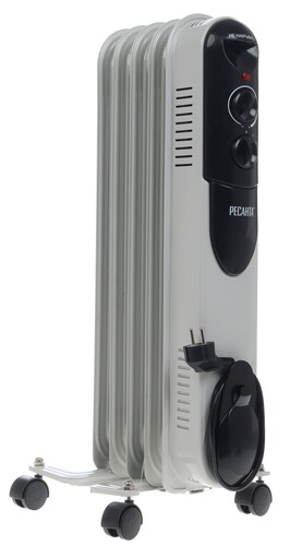 Купить Масляный обогреватель Ресанта ОМПТ-5Н белый  1076915. Характеристики, отзывы и цены в Донецке