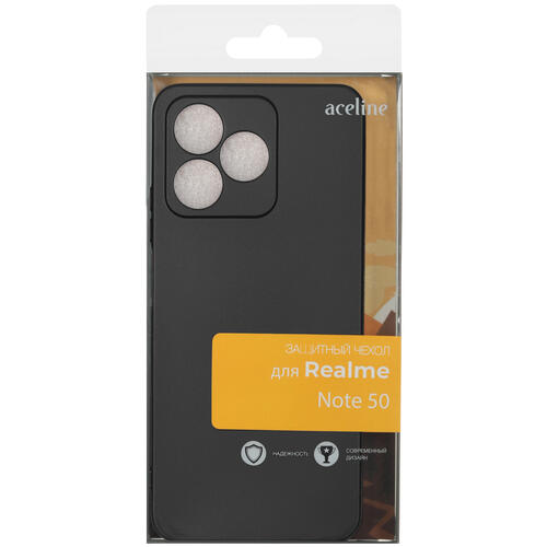 Купить Накладка  Aceline Fresh для realme Note 50 черный  9081143. Характеристики, отзывы и цены в Донецке