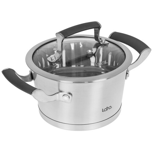Купить Кастрюля Lara Венера LR02-278 1.6 л 16 см серебристый  9214938. Характеристики, отзывы и цены в Донецке