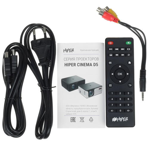 Купить Проектор Hiper Cinema D5 черный  9974907. Характеристики, отзывы и цены в Донецке