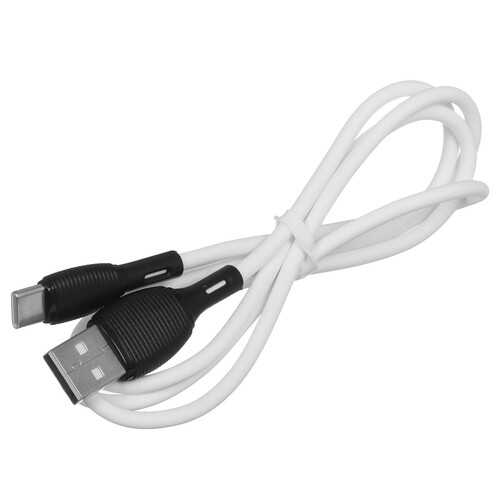 Купить Кабель круглый Borofone USB Type-C - USB 2.0 Type-A белый 1 м  5475022. Характеристики, отзывы и цены в Донецке