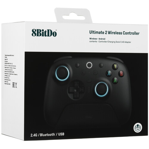 Купить Геймпад беспроводной 8BitDo Ultimate 2 черный  5629153. Характеристики, отзывы и цены в Донецке
