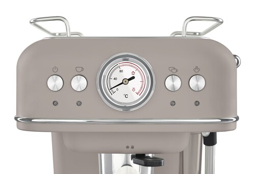 Купить Кофеварка рожковая Tesler ECM-245 SAND GREY серый  9146252. Характеристики, отзывы и цены в Донецке