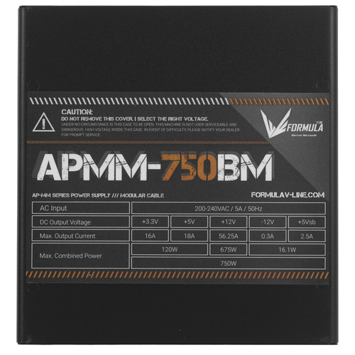 Купить Блок питания Formula APMM-750BM  черный  9229604. Характеристики, отзывы и цены в Донецке