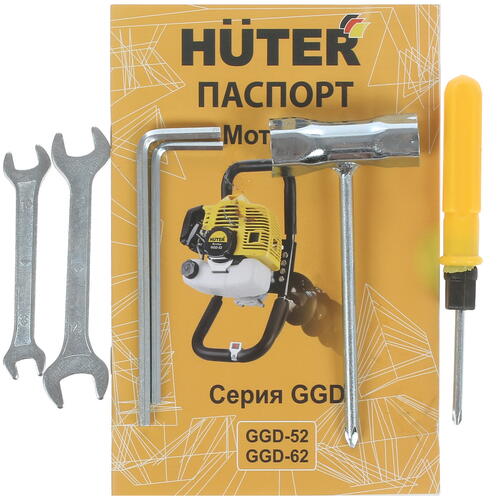 Купить Мотобур Huter GGD-62  5308304. Характеристики, отзывы и цены в Донецке