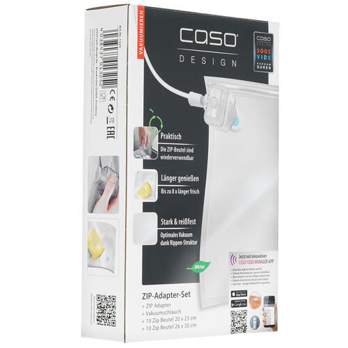Купить Пакеты для вакуумного упаковщика CASO VC ZIP Adapter Set  8118948. Характеристики, отзывы и цены в Донецке